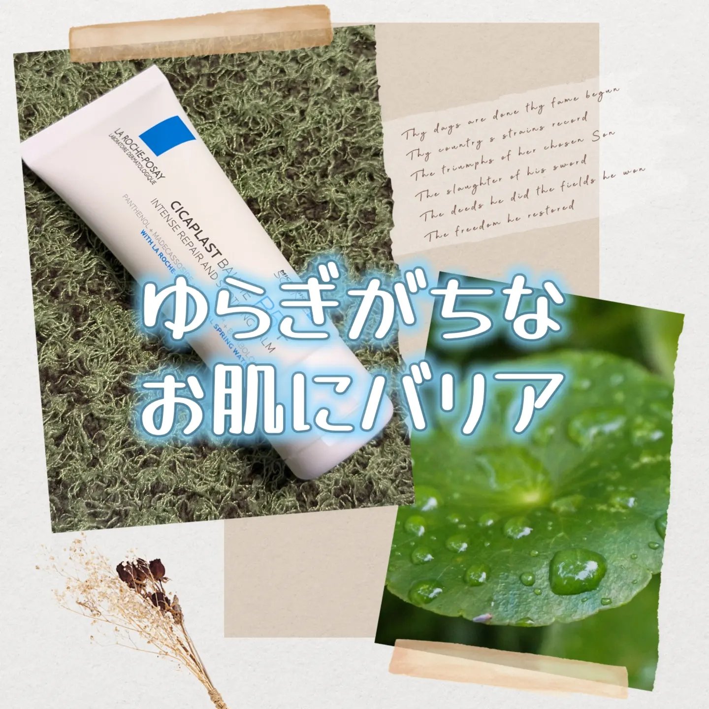 シカプラスト リペアクリーム B5+	/ラ ロッシュ ポゼ/フェイスクリームを使ったクチコミ（1枚目）