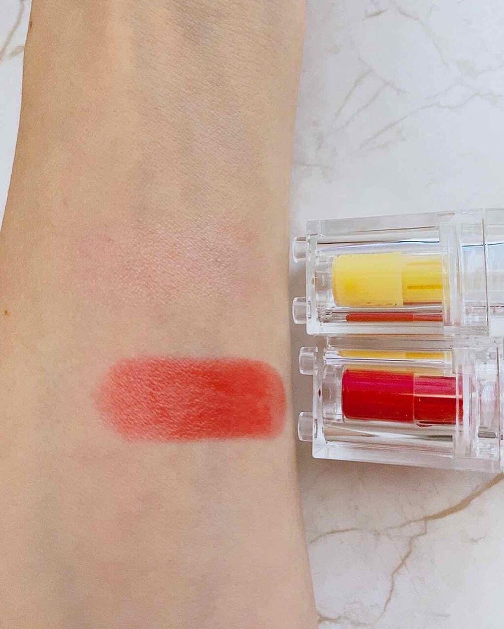 ミニウォータリールージュ/Fujiko/口紅を使ったクチコミ(2枚目)