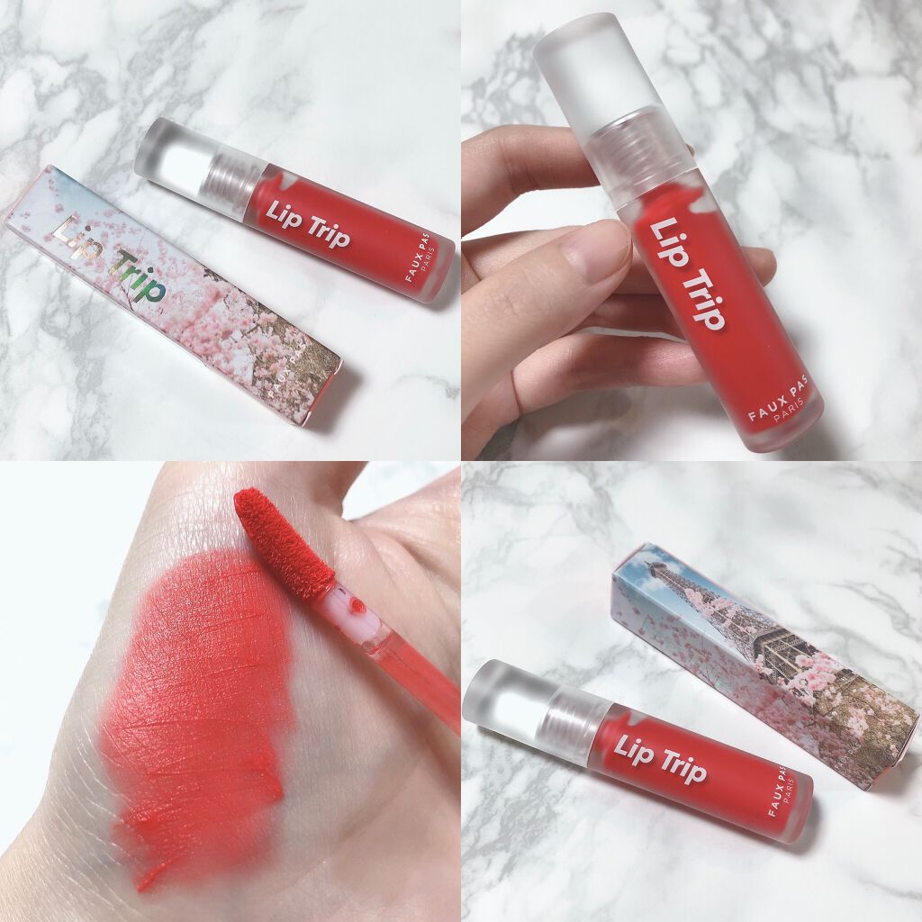 リップトリップフレンチガーデン/FAUX PAS PARIS/口紅を使ったクチコミ（3枚目）