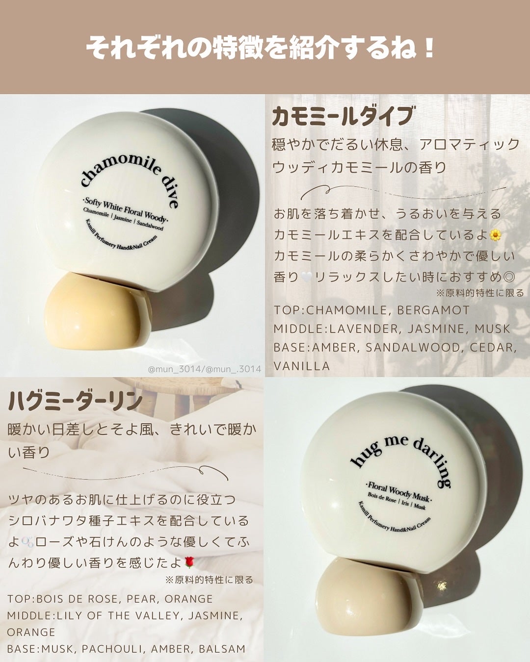 パフューマリー ハンド&ネイルクリーム デューイアルテミシア 50ml/カミール/ハンドクリームを使ったクチコミ(3枚目)