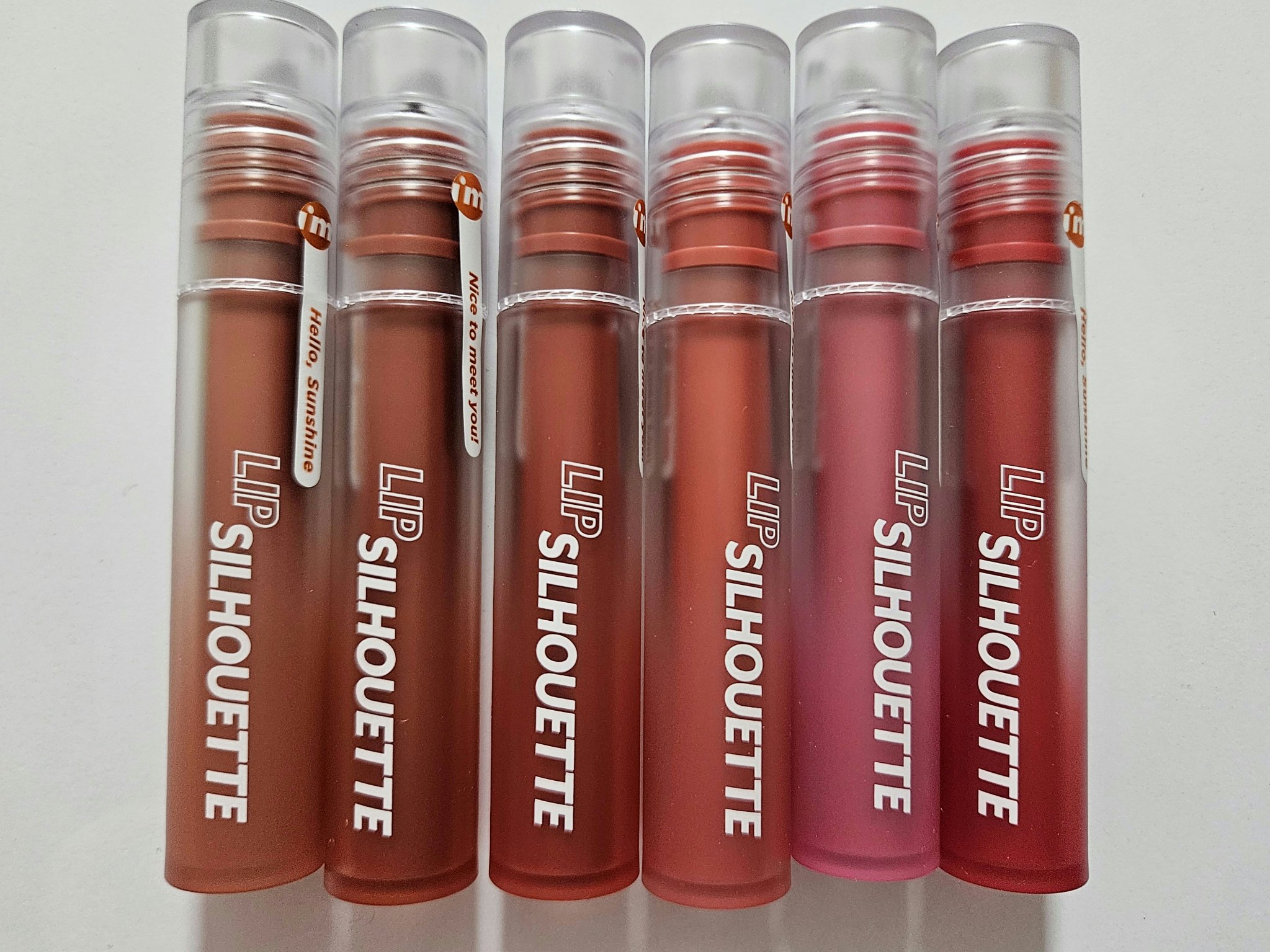 リップシルエットマットベルベットティント 04 アンティークベージュ/i’m meme/リップティントを使ったクチコミ（1枚目）