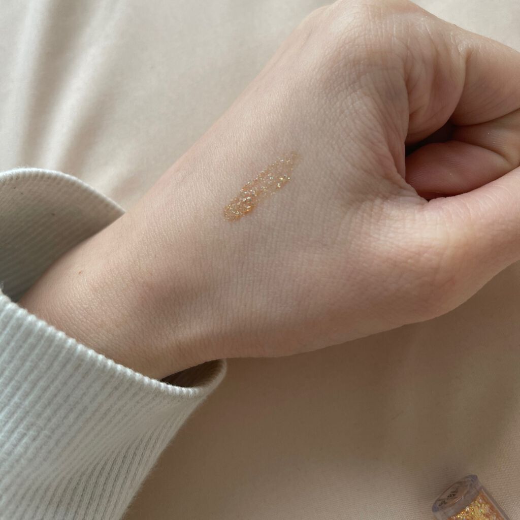 リキッド グリッター シャドウ/rom&nd/グリッターを使ったクチコミ(2枚目)