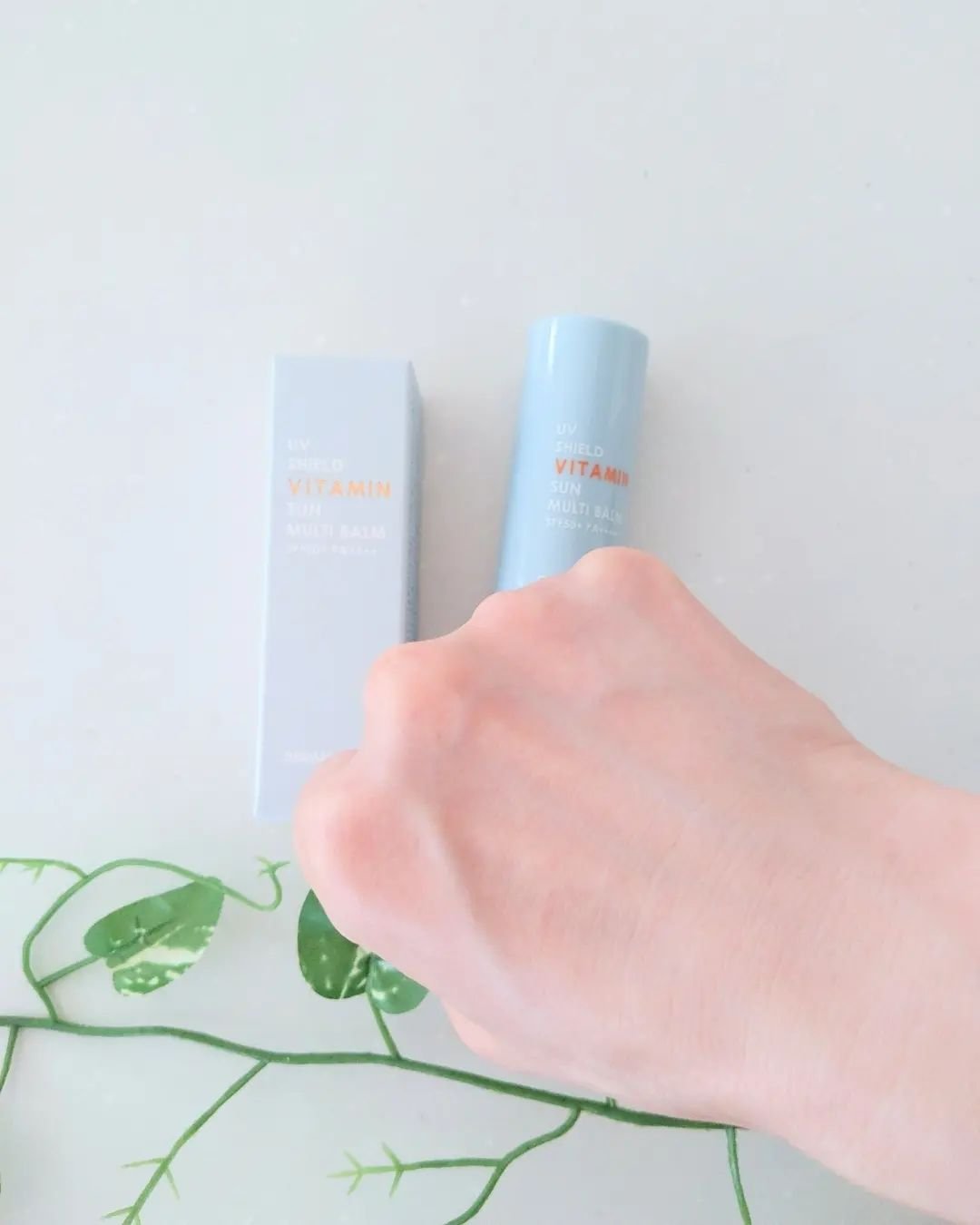 UVシールドビタミンサンマルチバーム/DERMASHARE/日焼け止めクリームを使ったクチコミ（3枚目）