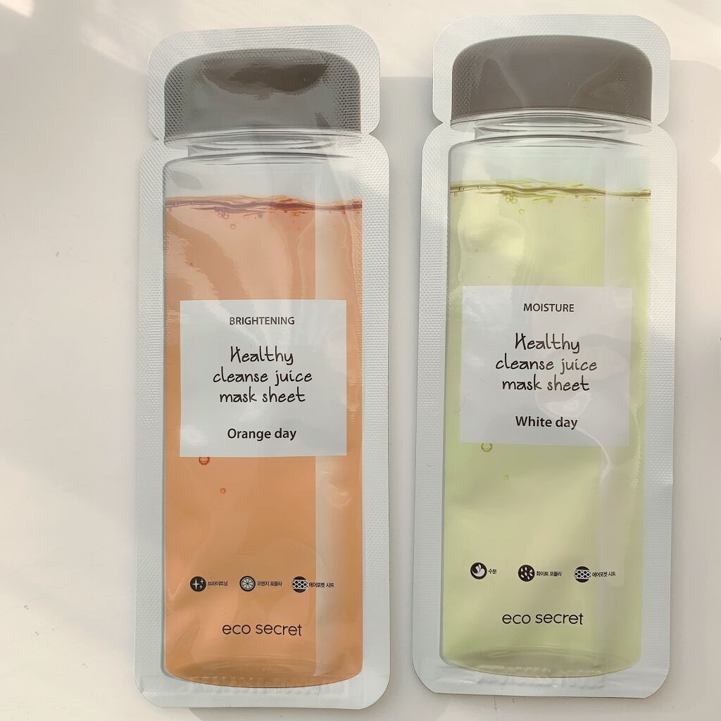 ヘルシークレンズジュースマスクパック/eco secret/シートマスク・パックを使ったクチコミ(4枚目)