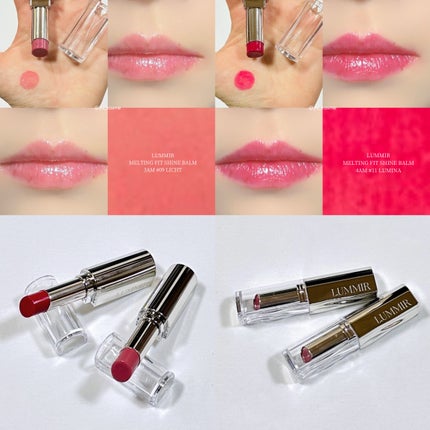 MELTING FIT SHINE BALM/Lummir/口紅を使ったクチコミ(6枚目)