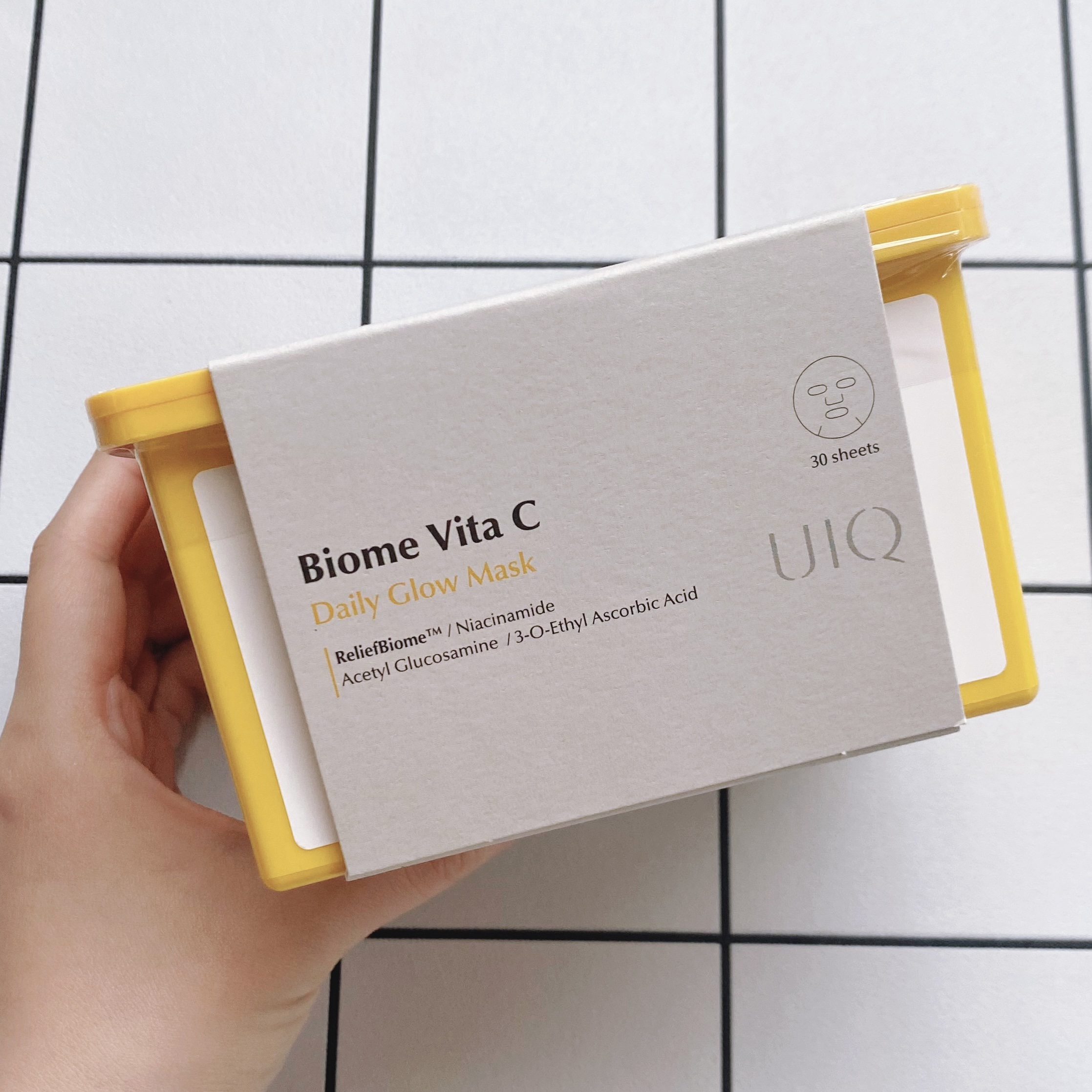 バイオームビタCグローデイリーシートマスク/UIQ/シートマスク・パックを使ったクチコミ（1枚目）