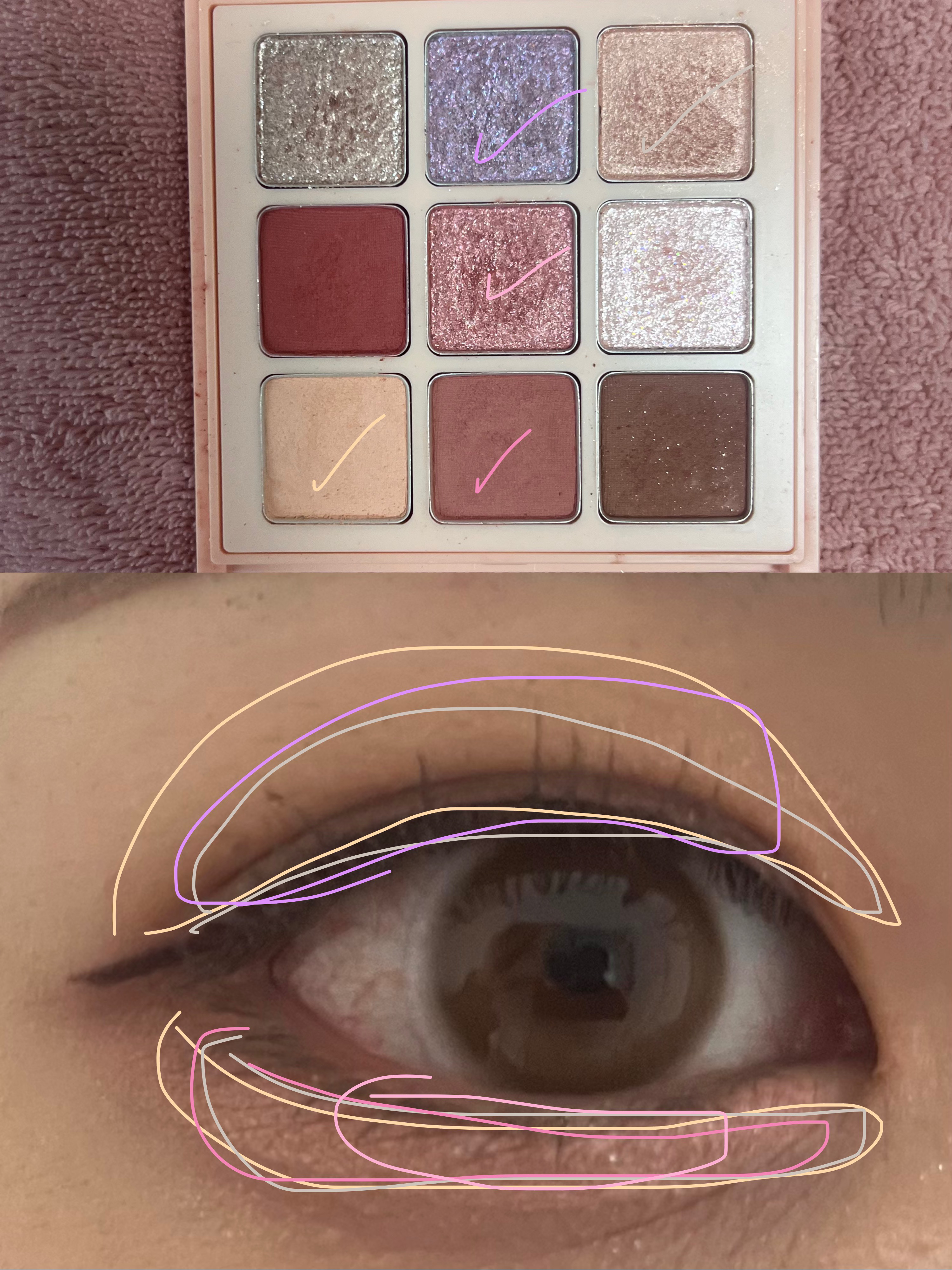 グリームオンフィットシャドウ/excel/スティックアイシャドウを使ったクチコミ（2枚目）