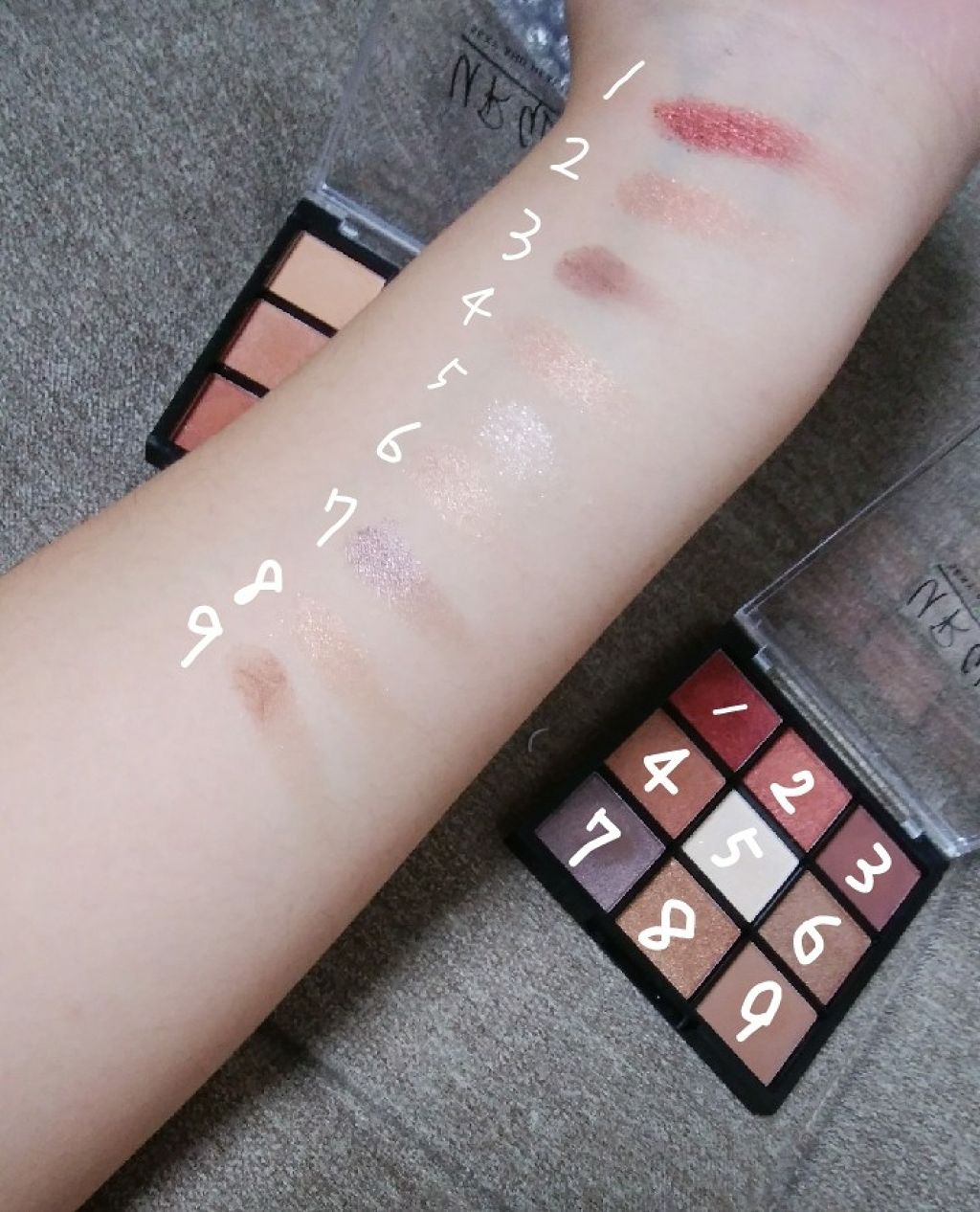 UR GLAM　BLOOMING EYE COLOR PALETTE/U R GLAM/アイシャドウパレットを使ったクチコミ（3枚目）