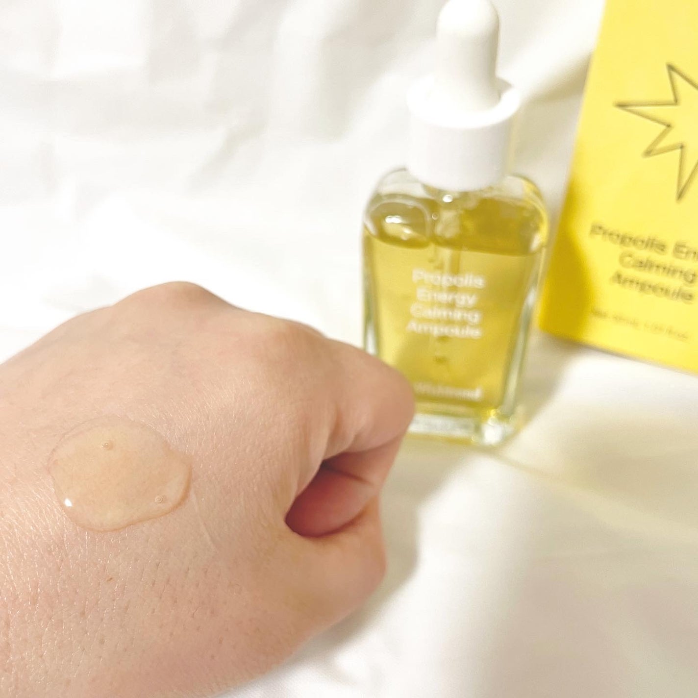 プロポリスエナジーカーミングアンプル/By Wishtrend/美容液を使ったクチコミ(5枚目)