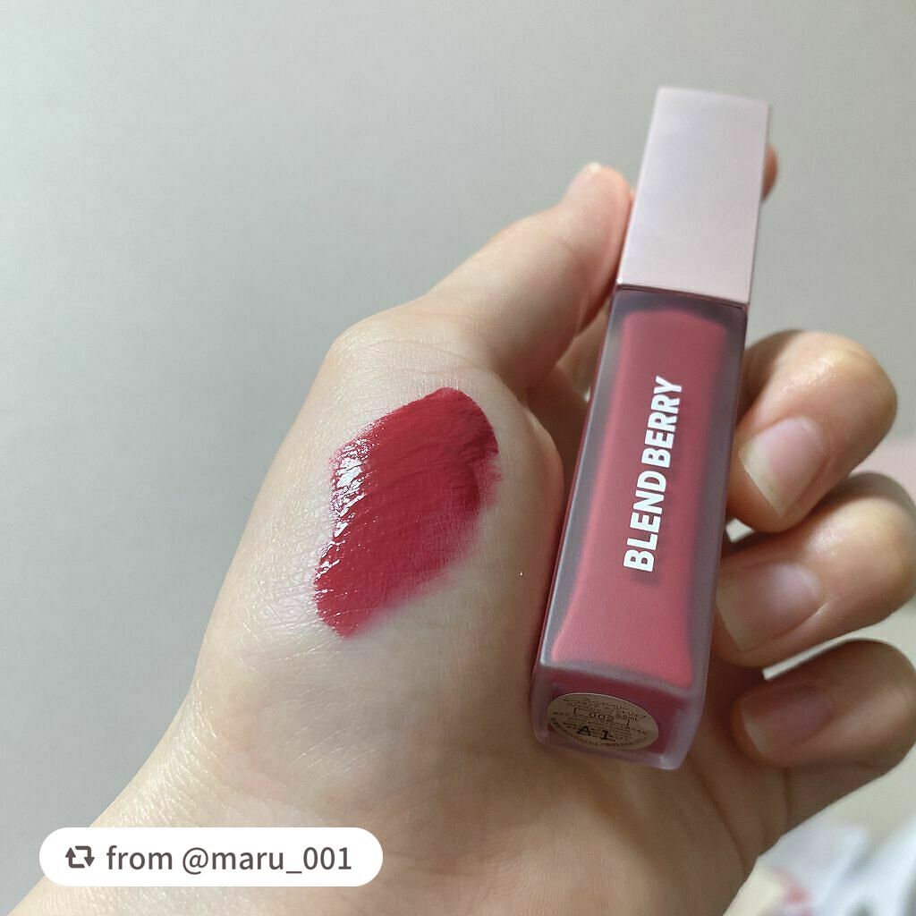ムースタッチティントリップ /BLEND BERRY/リップティントを使ったクチコミ(2枚目)