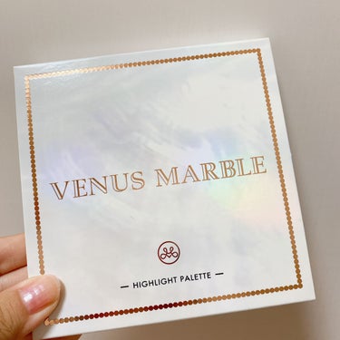 Venus Marble 4色ハイライトパレットのクチコミ「\Venus Marble   4色ハイライトパレット/

ヴィーナスマーブルのハイライトパレ.....」（2枚目）