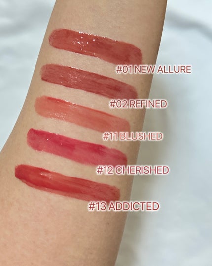 ムードインハンサーウォーターリキッドグロウ/hince/口紅を使ったクチコミ(3枚目)