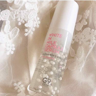 G9SKIN White In Milk Capsule Serumのクチコミ「
G9 カプセル牛乳セラム 🍼

新大久保にあるスキンガーデンというお店で購入した美容液です。.....」（1枚目）