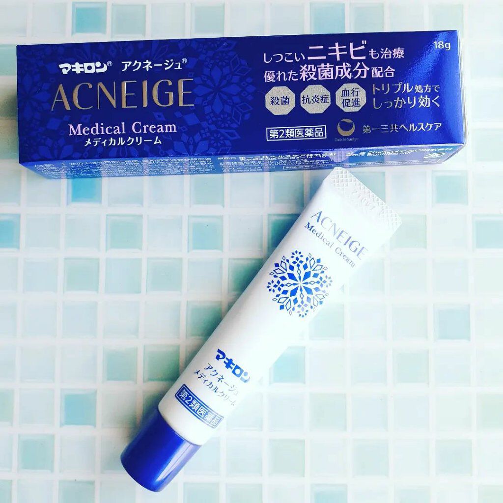  マキロン アクネージュ メディカルクリーム	(医薬品）	/マキロン/その他を使ったクチコミ（1枚目）
