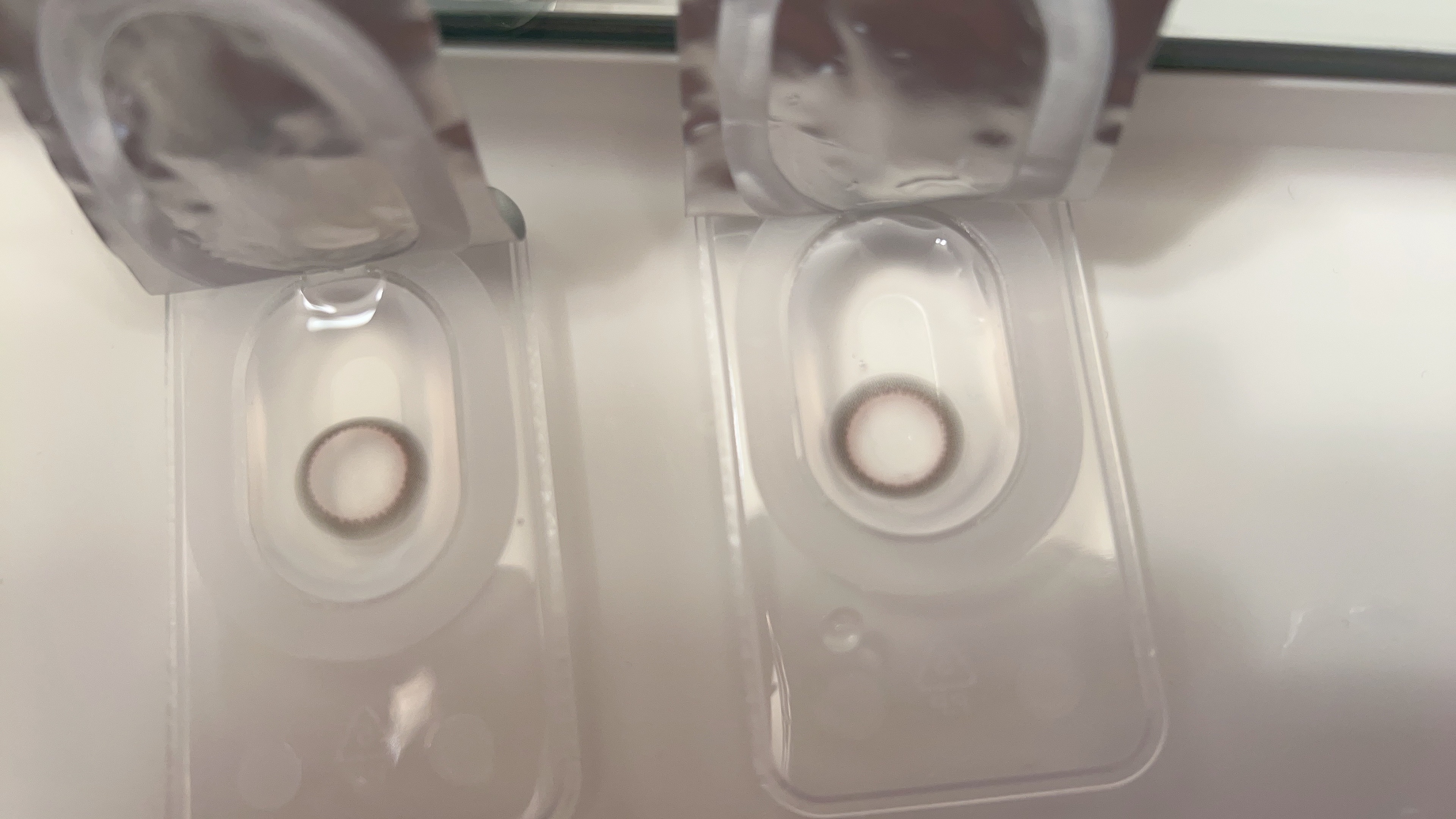 マリナシリーズ	 マリナアッシュピンク/LENSSIS/カラーコンタクトレンズを使ったクチコミ（3枚目）