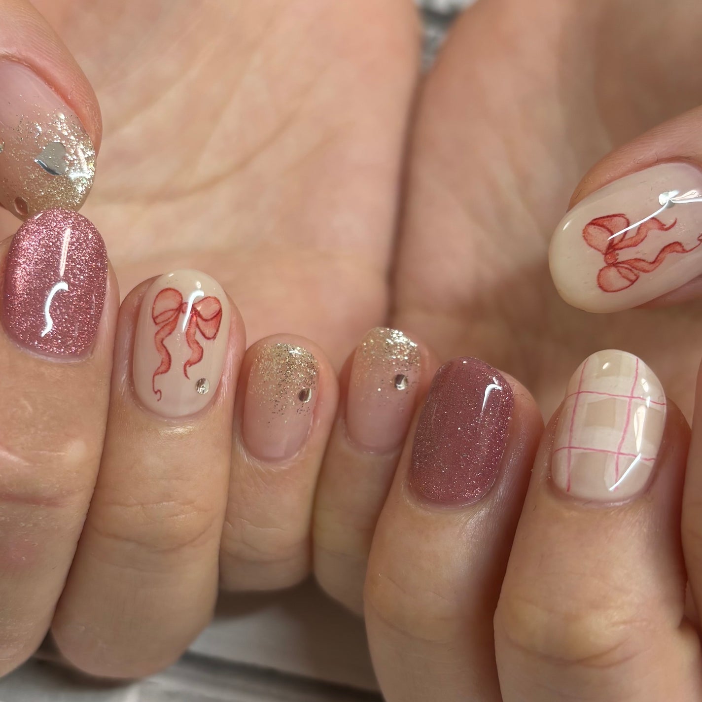 夏美🍉フォロバ on LIPS 「【リボン🎀ハート💌チェックの可愛いを全部詰め合わせ❗️よくばり..」(2枚目)