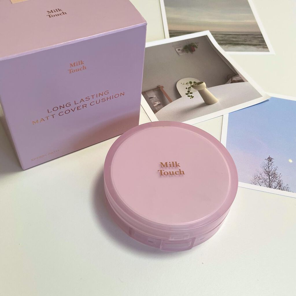ロングラスティングマットカバークッション/Milk Touch/クッションファンデーションを使ったクチコミ(3枚目)