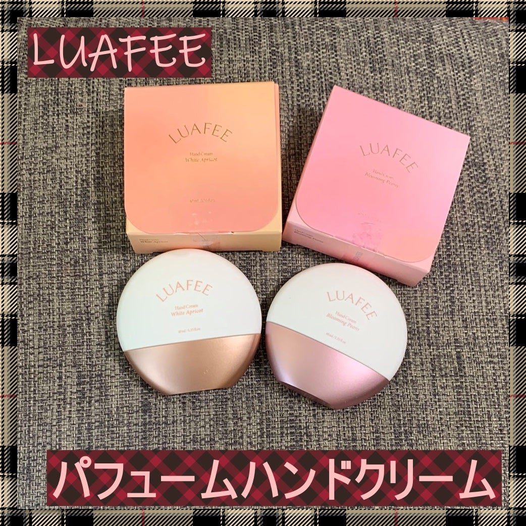 パフュームハンドクリームホワイトアプリコット/LUAFEE/ハンドクリームを使ったクチコミ(1枚目)