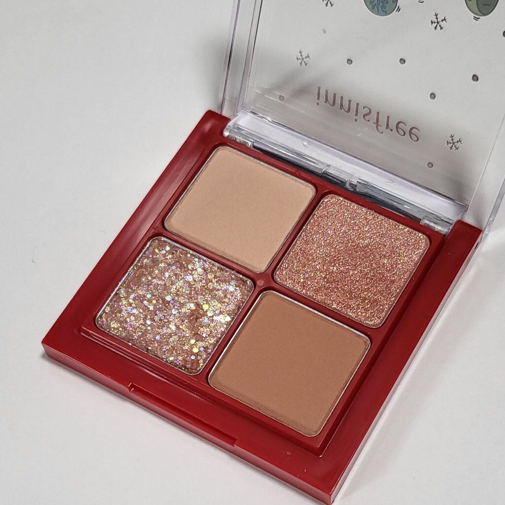 エアリー トゥインクル アイパレット 2021 Green Holidays Edition/innisfree/アイシャドウパレットを使ったクチコミ(2枚目)