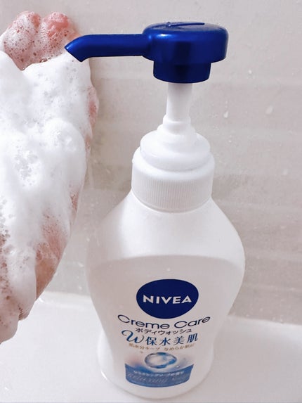 クリームケア ボディウォッシュ W保水美肌 リラクシングソープの香り/ニベア/ボディソープを使ったクチコミ(4枚目)