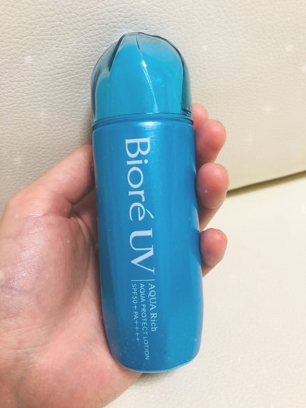 ビオレUV アクアリッチ アクアプロテクトローション(水層パック)/ビオレ/日焼け止めローションを使ったクチコミ(1枚目)