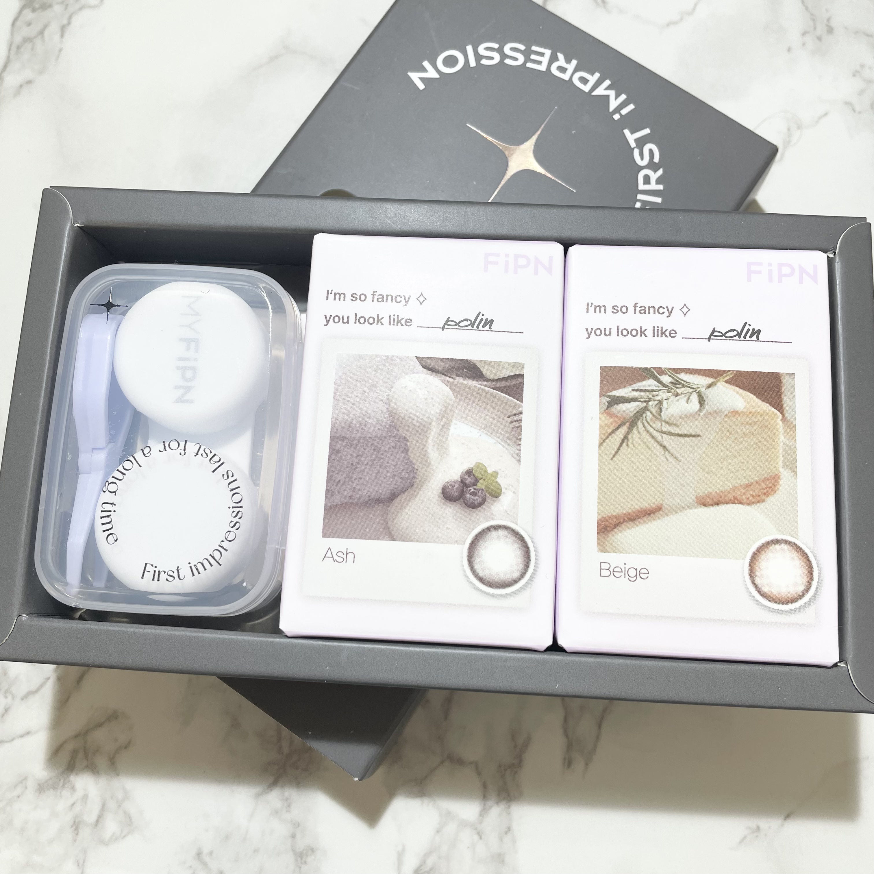 FiPN polin beige/FiPN/１ヶ月（１MONTH）カラコンを使ったクチコミ（2枚目）