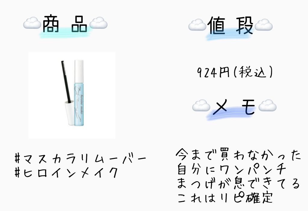 ヒロインメイクＳＰ スピーディーマスカラリムーバー/ヒロインメイク/ポイントメイクリムーバーを使ったクチコミ（1枚目）
