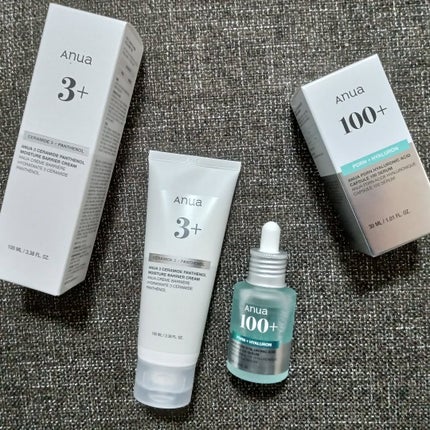 Anua 3セラミドパンテノールモイスチャーバリアクリームのクチコミ「気になっていた美容液とクリーム!
美容液とクリームとても使い心地良かったです!
しっとりもっ.....」(1枚目)