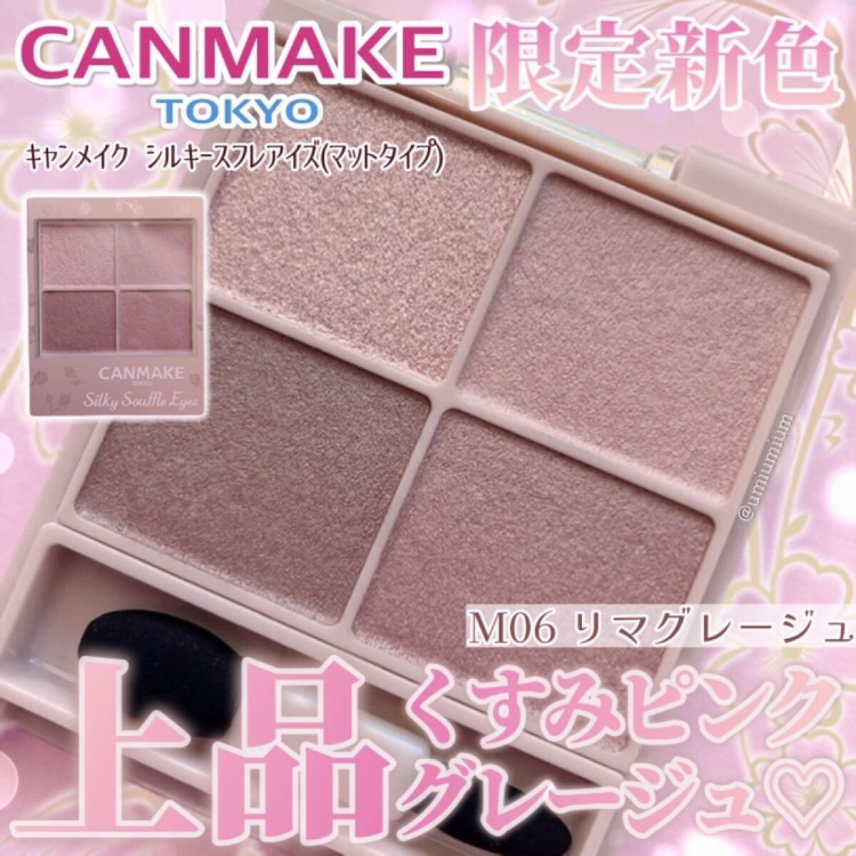 シルキースフレアイズ（マットタイプ）/キャンメイク/アイシャドウパレットを使ったクチコミ（1枚目）