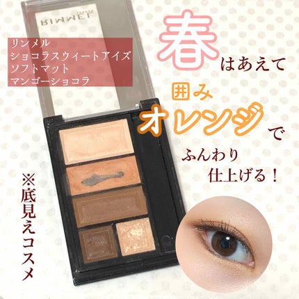 ショコラスウィート アイズ ソフトマット/リンメル ロンドン/アイシャドウパレットを使ったクチコミ(1枚目)