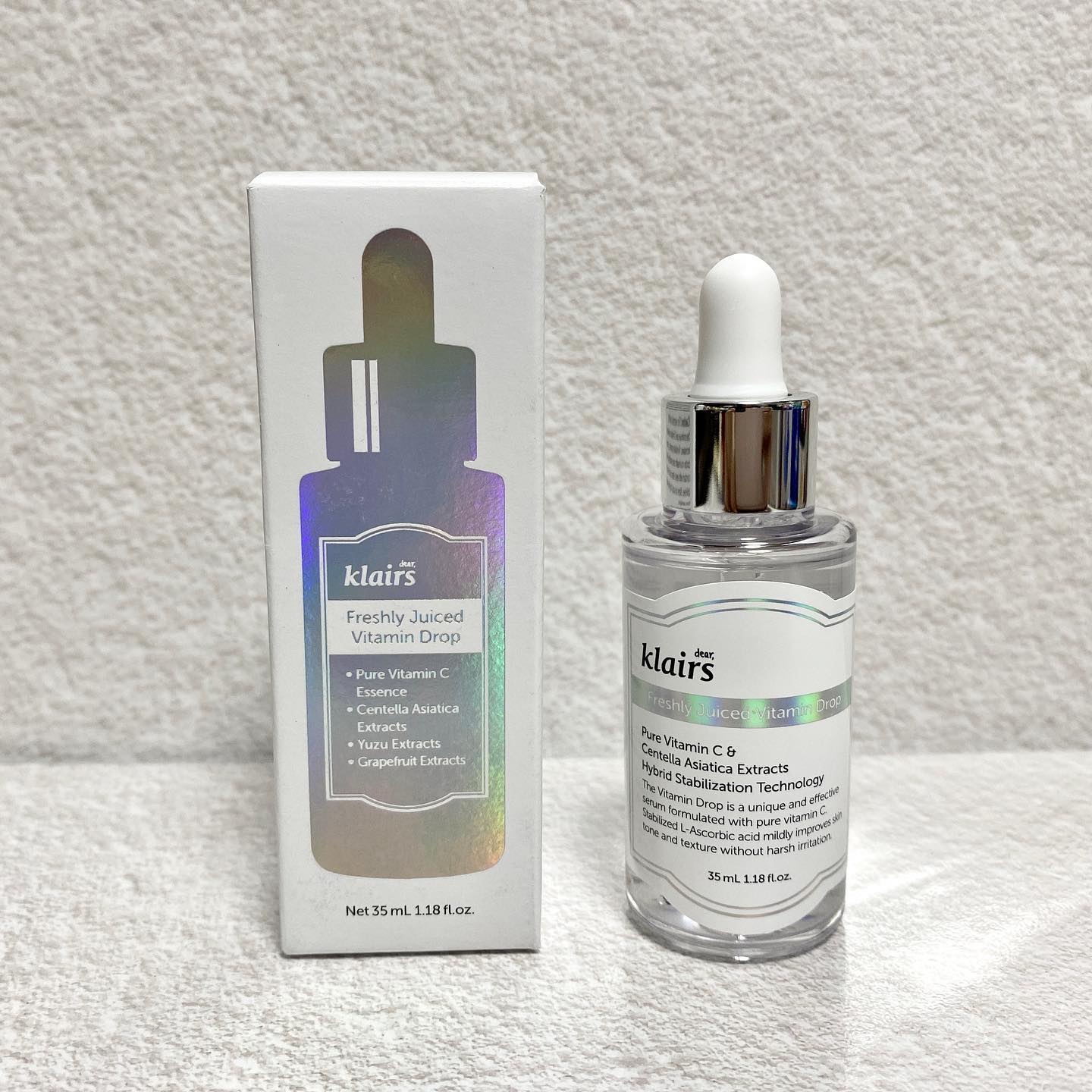 フレッシュリージュースドビタミンドロップ(35ml)/Klairs/美容液を使ったクチコミ（1枚目）