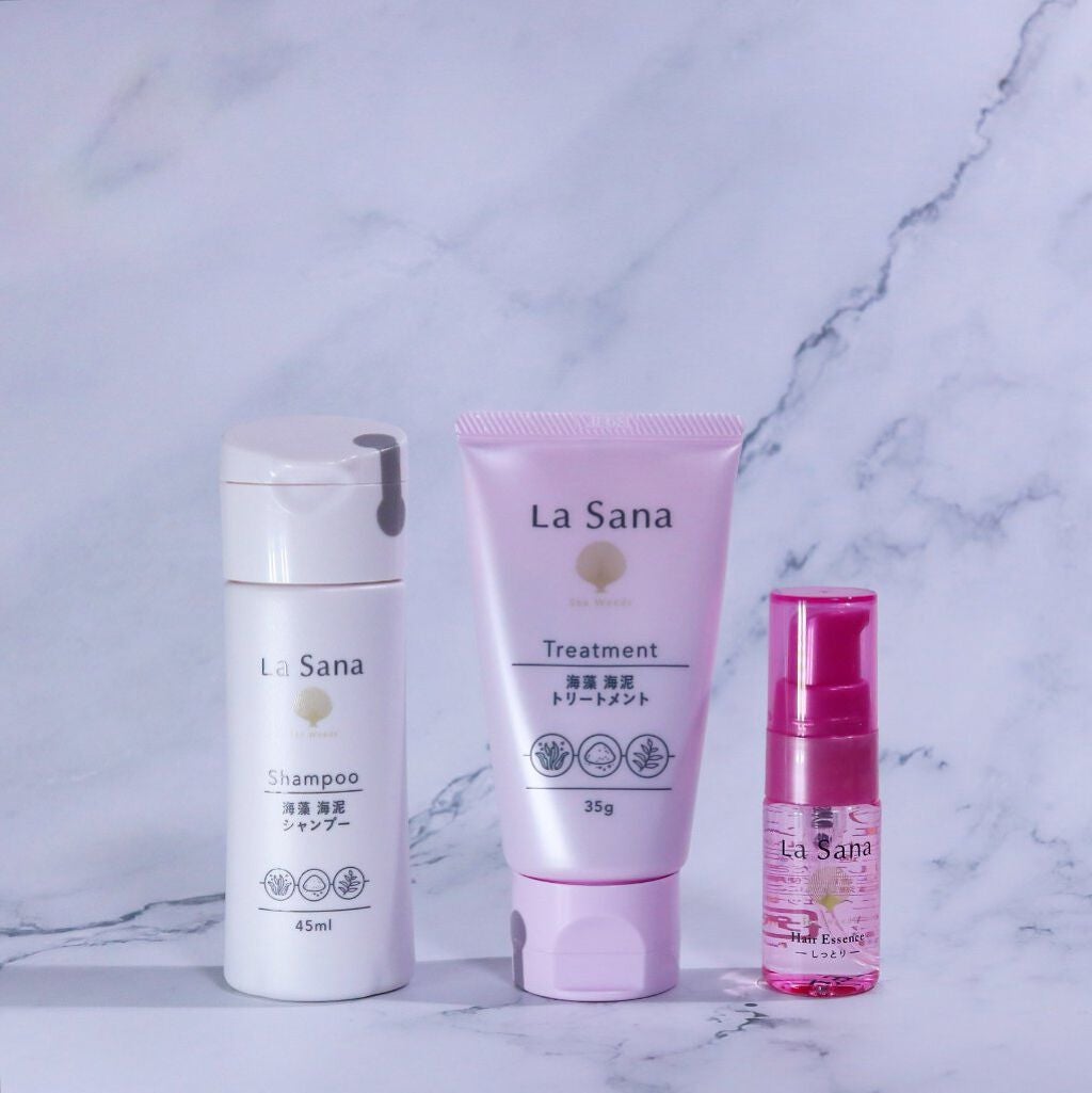 ヘアケア トラベルセット<しっとりタイプ>/ラサーナ/トライアルキットを使ったクチコミ(1枚目)