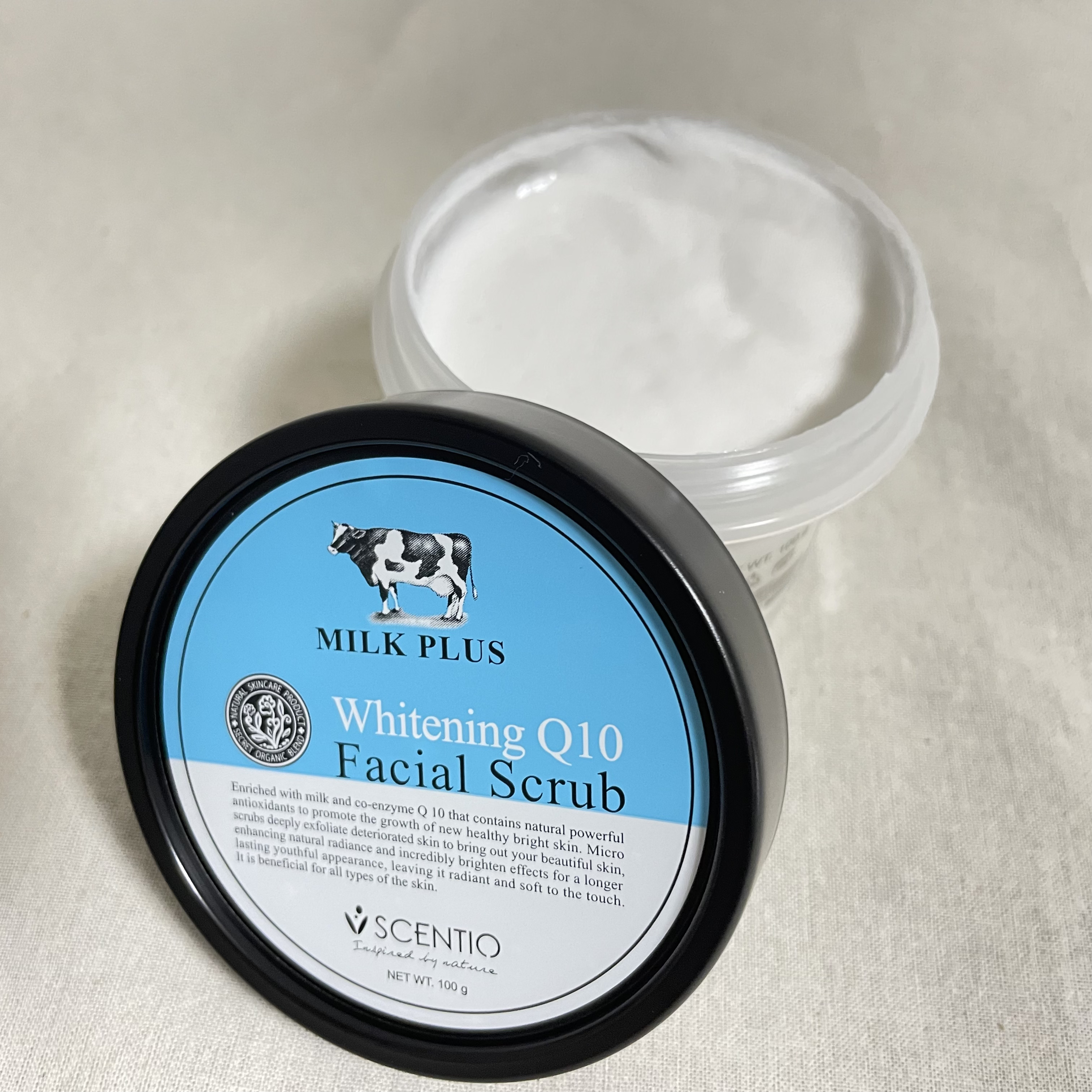 ミルクホワイトQ10フェイシャルスクラブ/Beauty Buffet/スクラブ・ゴマージュを使ったクチコミ（1枚目）
