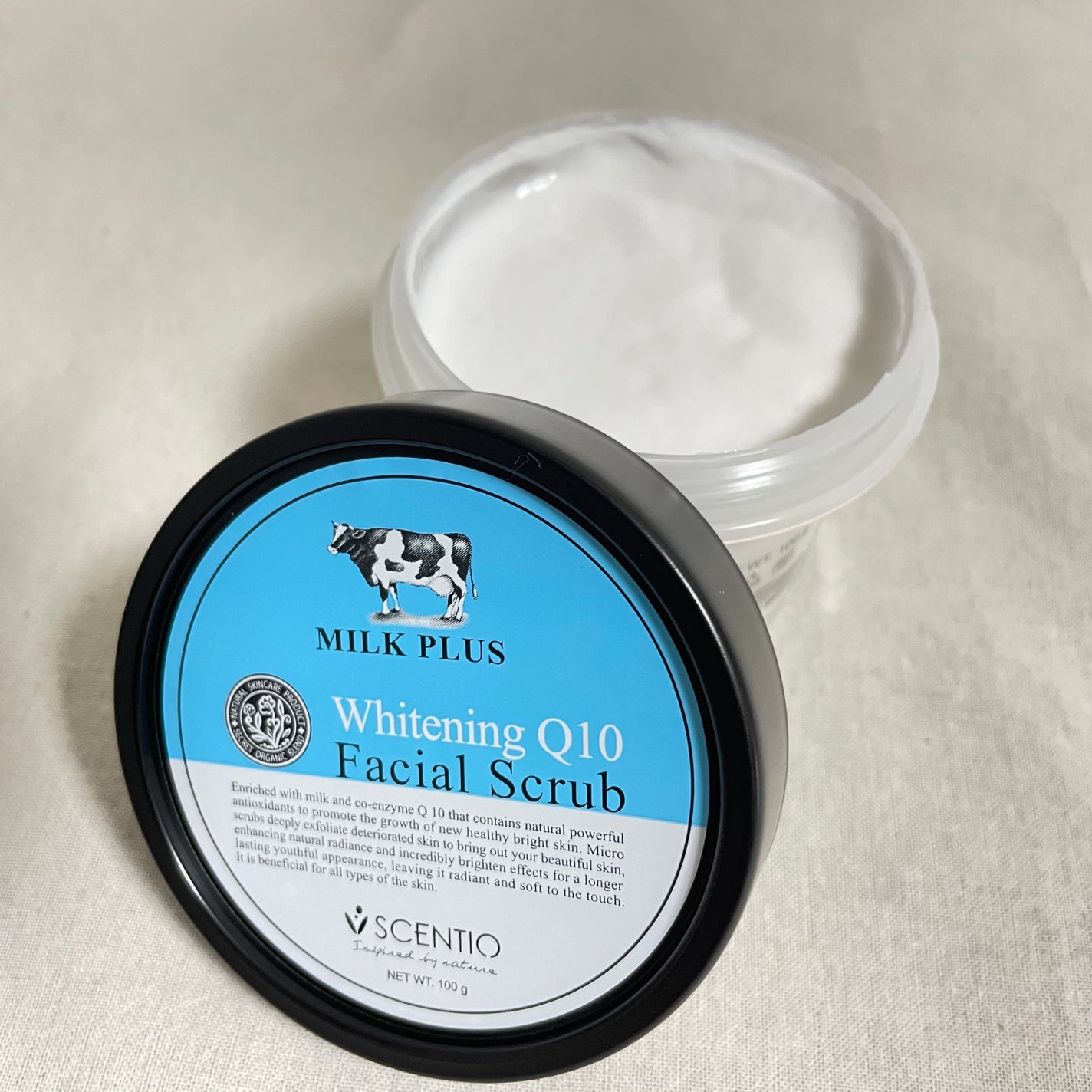 ミルクホワイトQ10フェイシャルスクラブ/Beauty Buffet/スクラブ・ゴマージュを使ったクチコミ(1枚目)