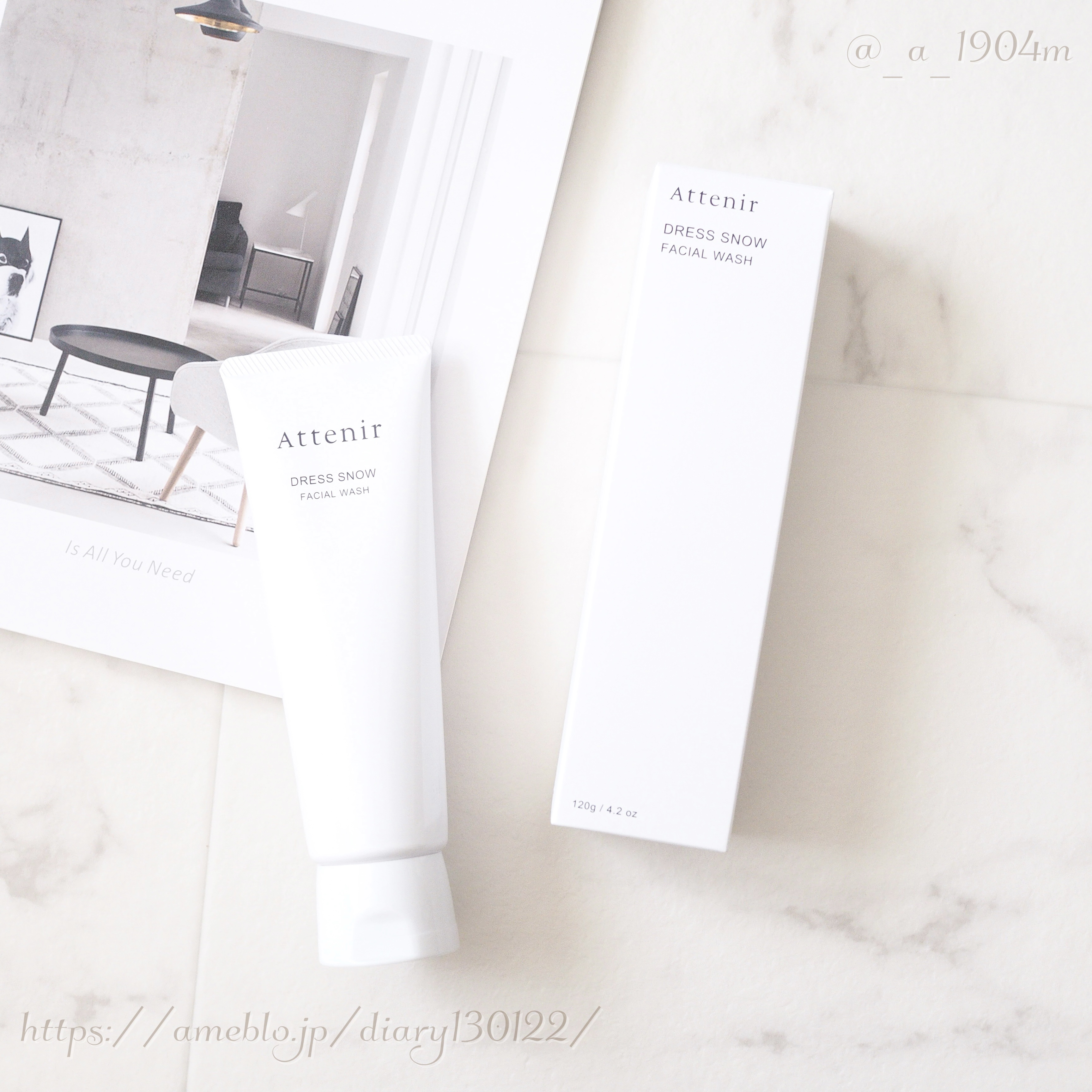 ドレススノー フェイシャルウォッシュ/アテニア/洗顔フォームを使ったクチコミ（1枚目）