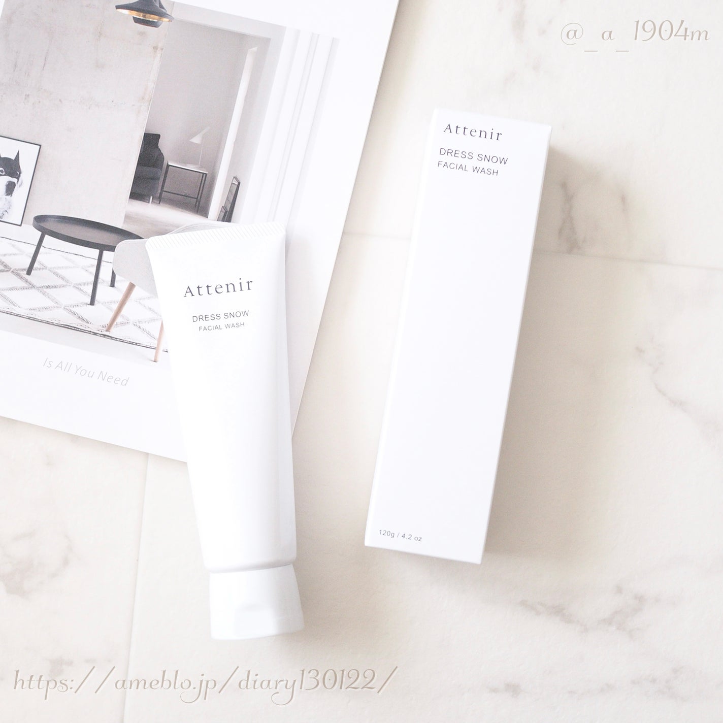 ドレススノー フェイシャルウォッシュ/アテニア/洗顔フォームを使ったクチコミ(1枚目)