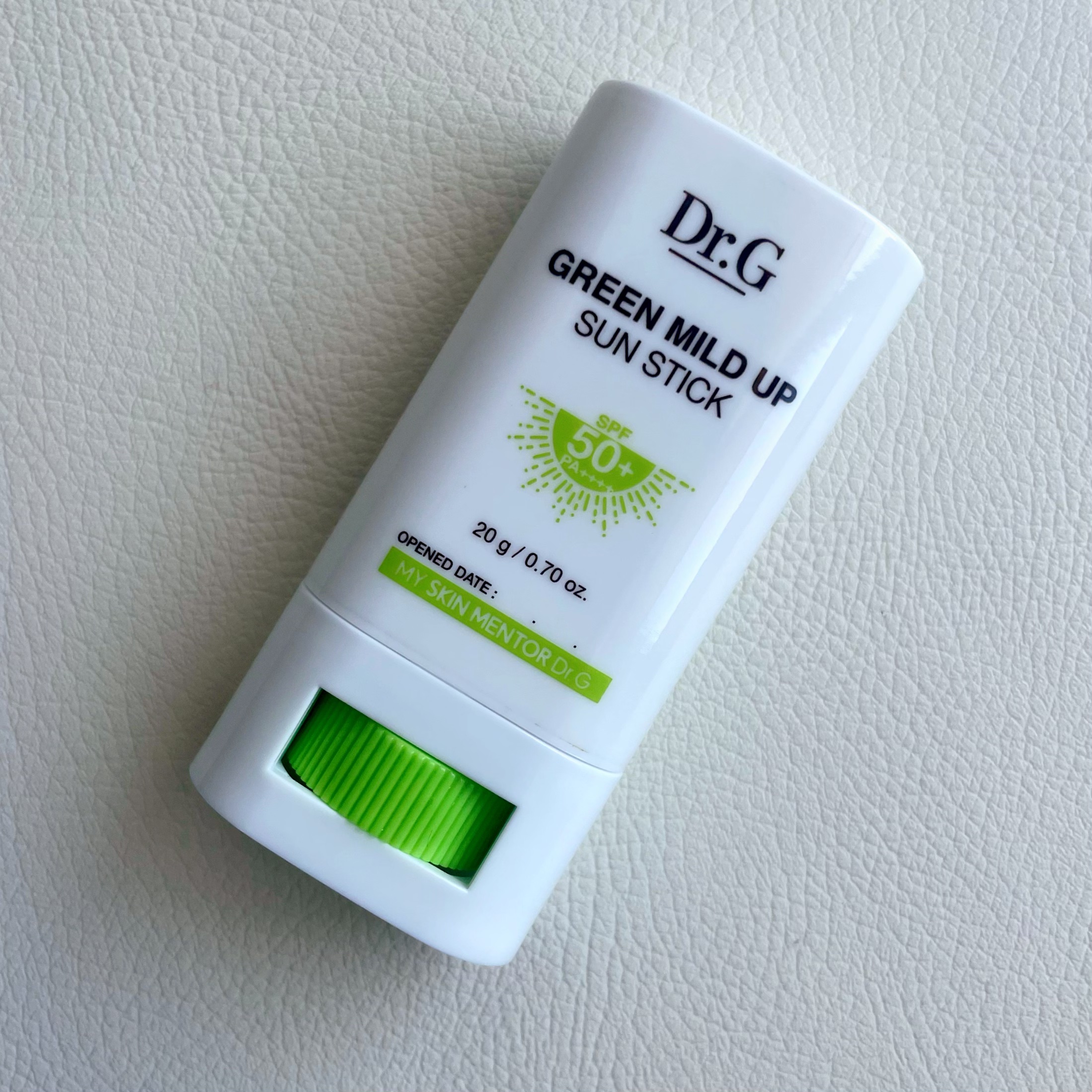 グリーンマイルドサンスティック SPF50+ PA++++/Dr.G/日焼け止めスティックを使ったクチコミ（1枚目）