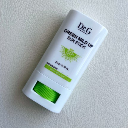 グリーンマイルドサンスティック SPF50+ PA++++/Dr.G/日焼け止めスティックを使ったクチコミ(1枚目)