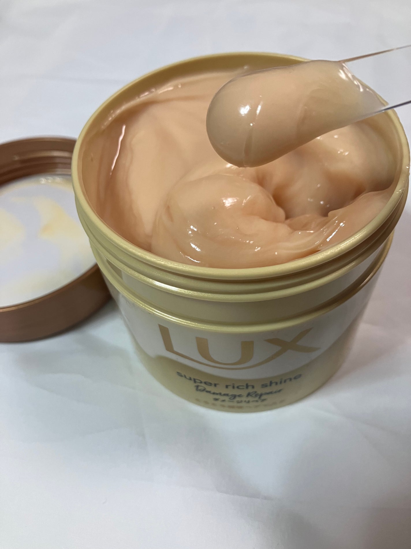 スーパーリッチシャイン ダメージリペア とろとろ補修ヘアマスク/LUX/ヘアマスク・ヘアパックを使ったクチコミ(2枚目)