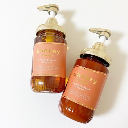 Creamy EXダメージリペアシャンプー1.0/ヘアトリートメント2.0/&honey/市販シャンプーを使ったクチコミ(5枚目)