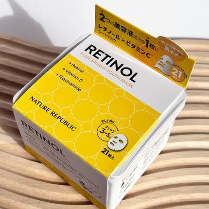 キューブマスク レチノール/ネイチャーリパブリック/シートマスク・パックを使ったクチコミ(1枚目)