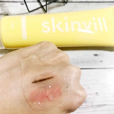 skinvill ホットスクラブクレンジングジェルのクチコミ「「温感」×「酵素」で、メイクを落とすたびにキレイになるクレンジングジェルです😊
 
✔こんにゃ.....」（3枚目）