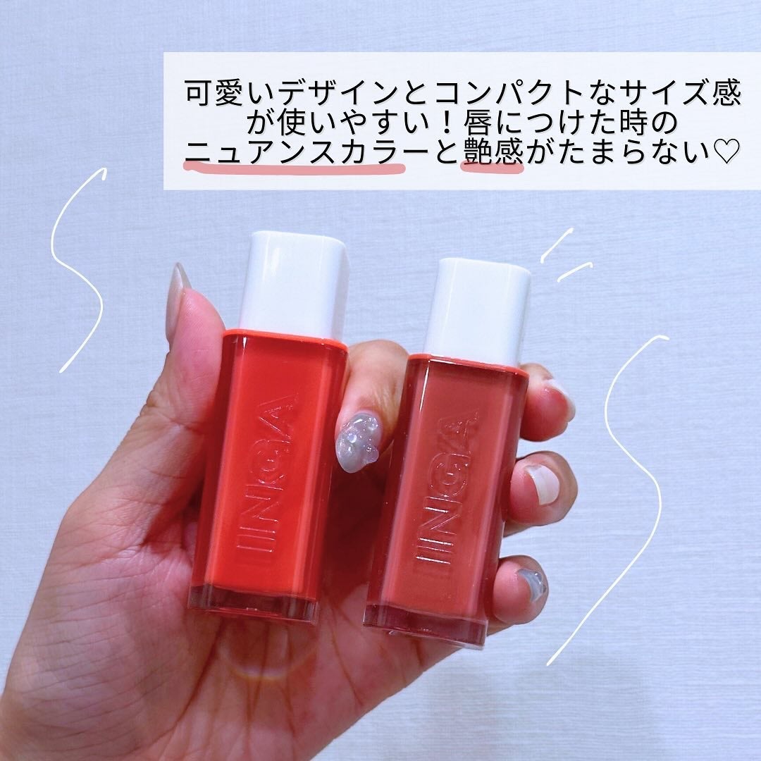 ウォーターグローリップティント/INGA/リップティントを使ったクチコミ(2枚目)