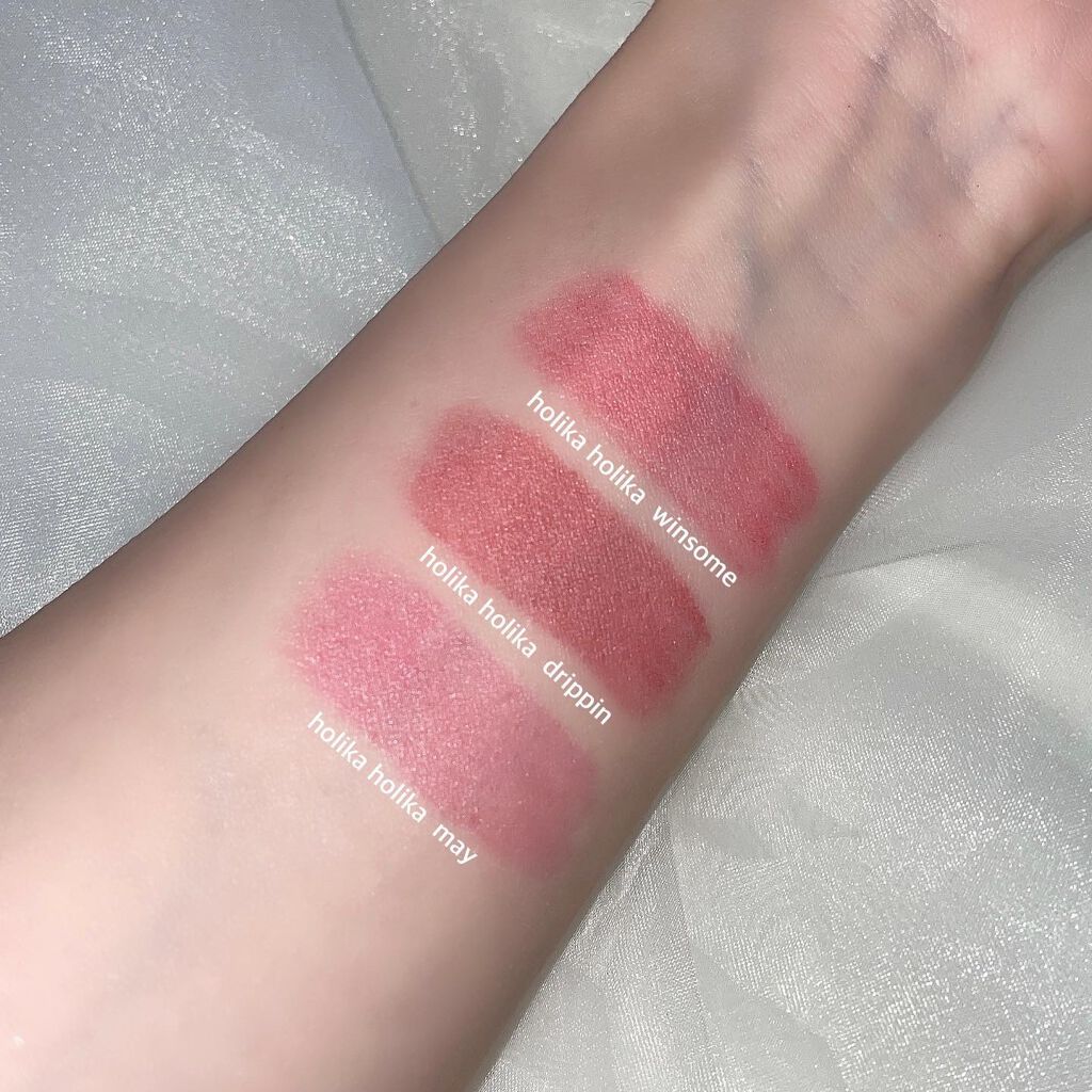 ホリカホリカ ハートクラッシュグローティントエアー 01 ウィンサム/HOLIKA HOLIKA/リップティントを使ったクチコミ（3枚目）