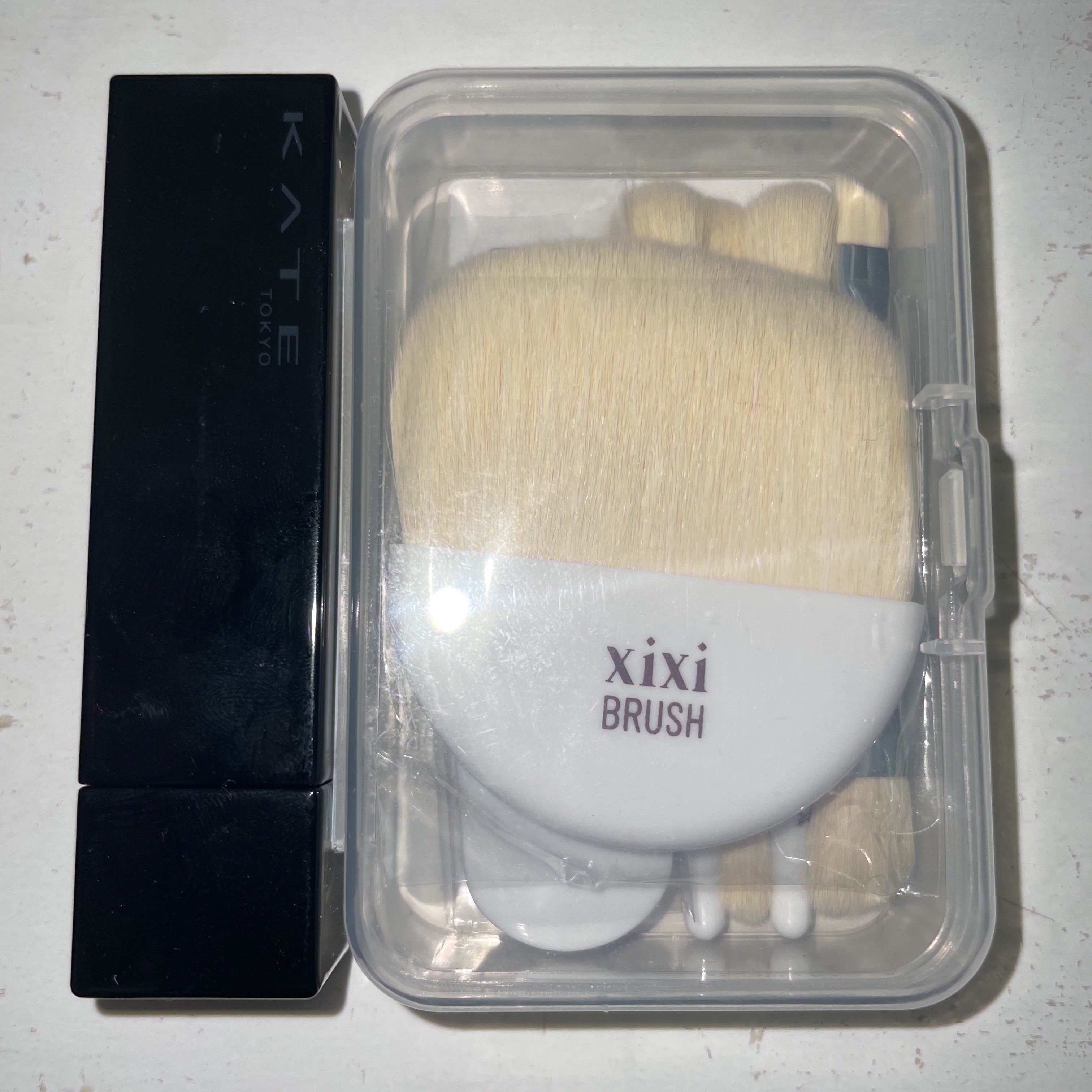 ミニポータブルカバーブラシ(6本入り)/xixi/メイクブラシを使ったクチコミ（2枚目）