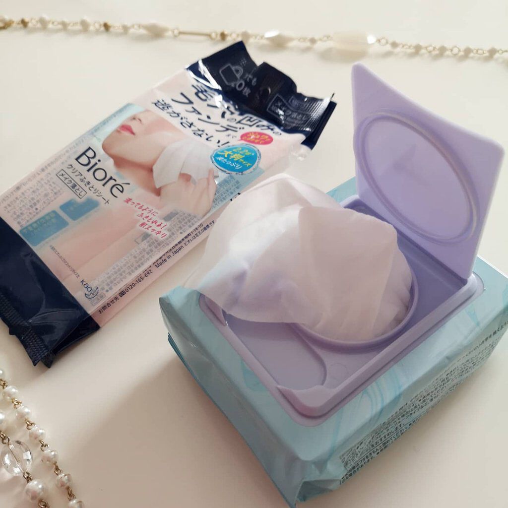 クリアふきとりシート/ビオレ/クレンジングシートを使ったクチコミ（1枚目）