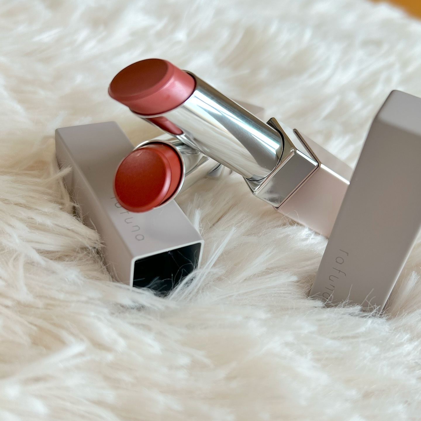 ナチュラルカラーリップ　 01 ピンクベージュ/rafuna/口紅を使ったクチコミ（1枚目）