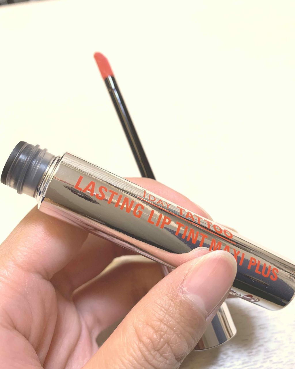 ラスティングリップティントマキシプラス 04 シアーレッド/K-パレット/リップティントを使ったクチコミ（1枚目）