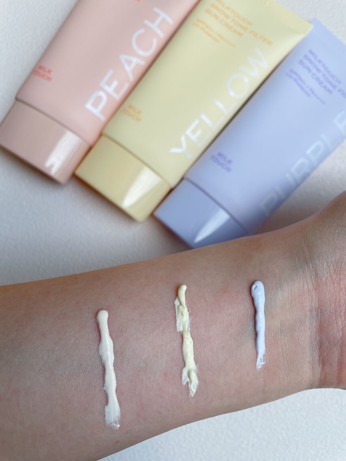 スノートーンフィルターサンクリーム/Milk Touch/日焼け止めクリームを使ったクチコミ(6枚目)