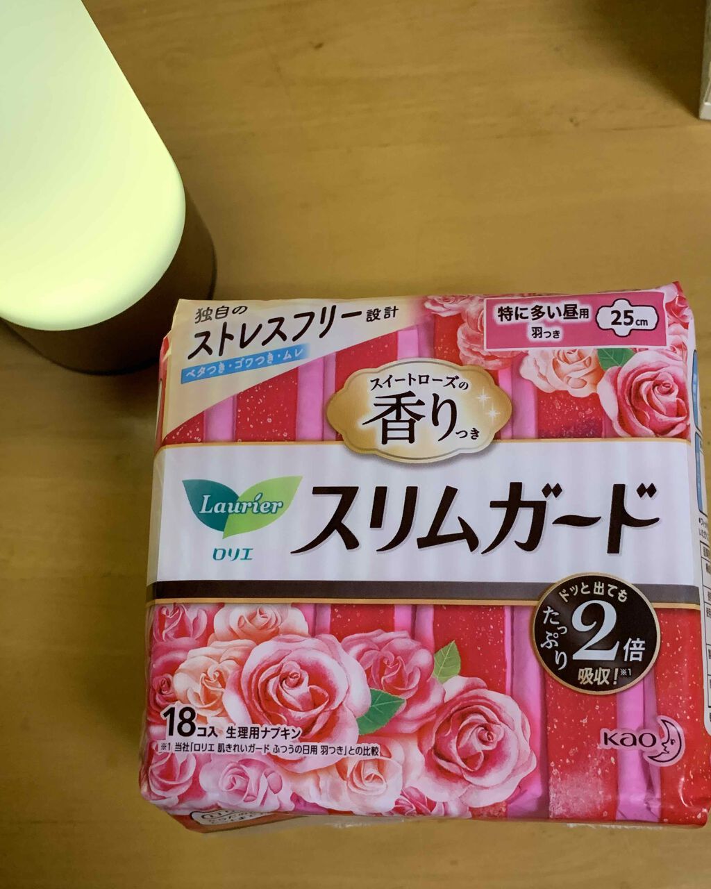 スリムガード スイートローズの香り（特に多い昼用 １８コ入）/ロリエ/ナプキンを使ったクチコミ（1枚目）